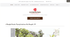 Desktop Screenshot of geronimocreekretreat.com