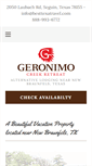 Mobile Screenshot of geronimocreekretreat.com